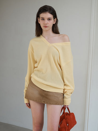 [TOPDRESSING 2026SS]Melow V-Knit
