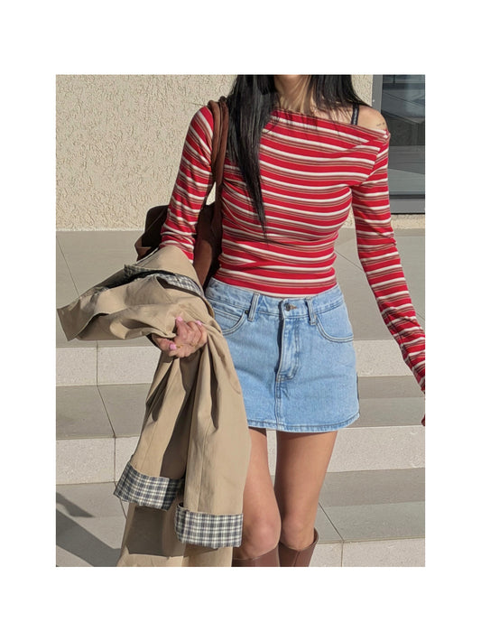 【TOPDRESSING 2026SS】Fra Striped T-shirt