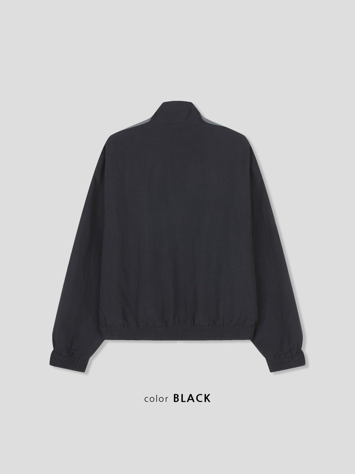 Wind Track Zip-Up Jacket BLACK back
