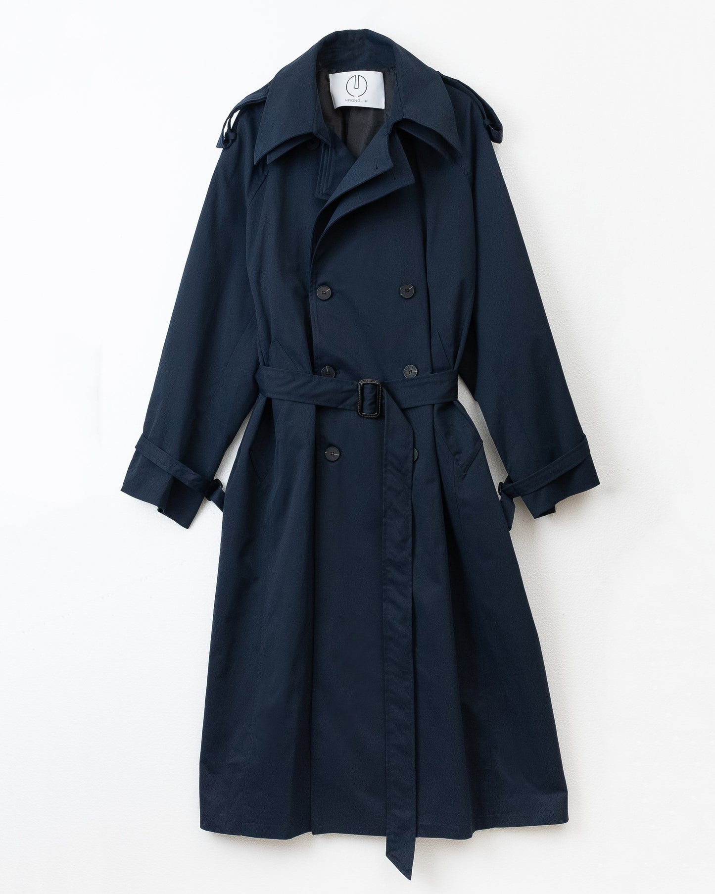 Layered color trench coat