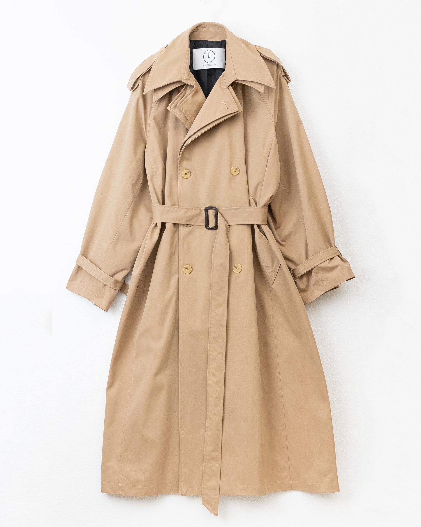 Layered color trench coat