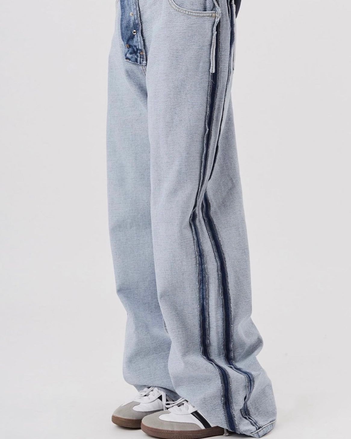 Upside down denim pants – WooStore