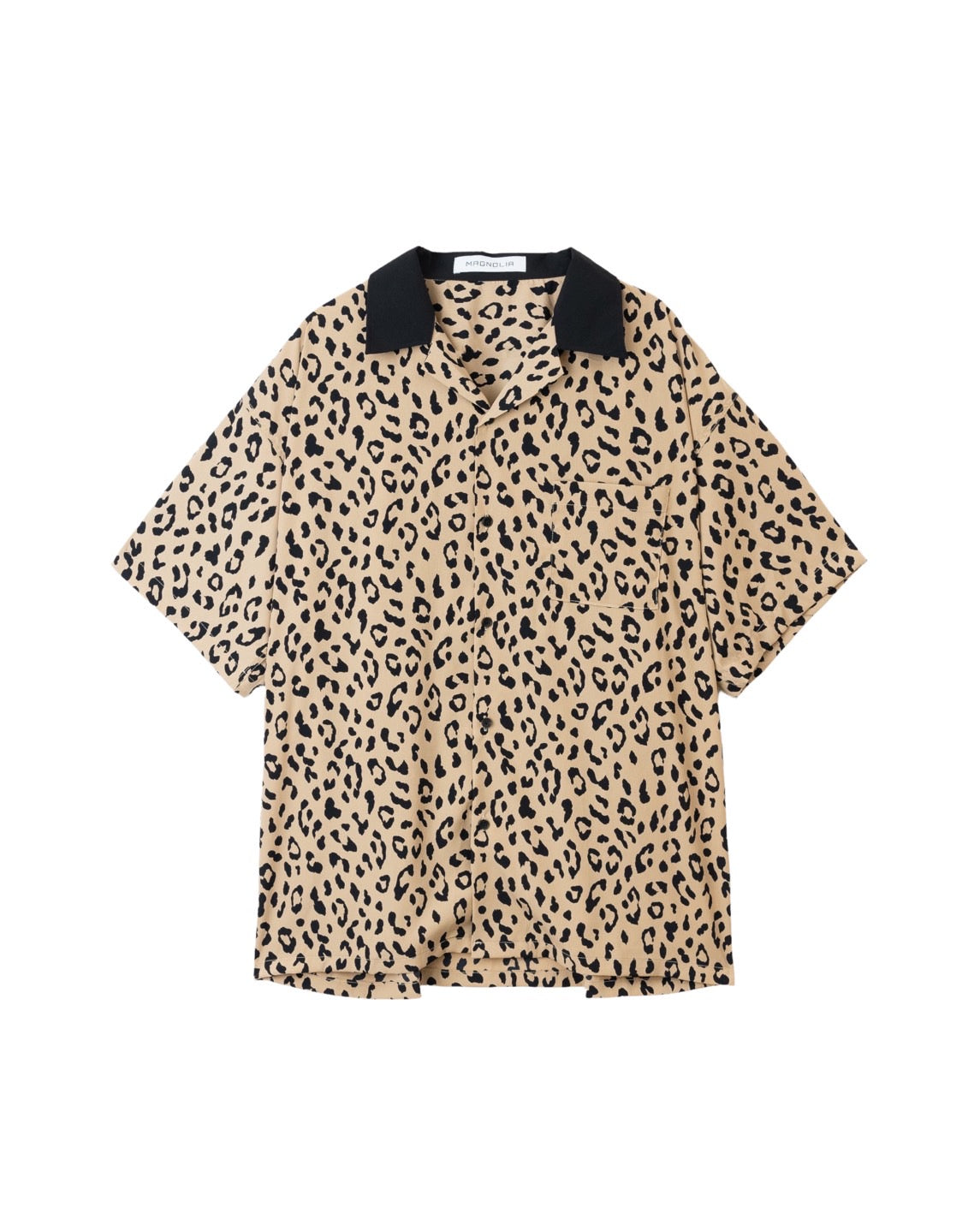 Leopard open collar shirt – WooStore